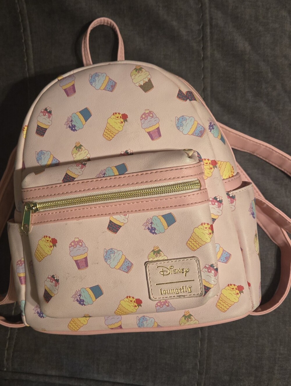 Loungefly Disney Pastel Pink Ice Cream Kids Mini Backpack